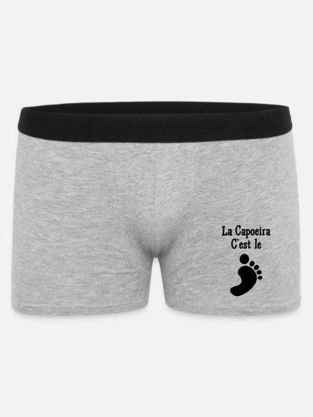 Capoeira ist der Fuß - Männer Boxer Shorts - Grau meliert