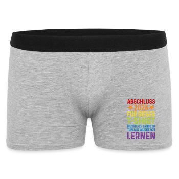 T-shirt de remise des diplômes 2026 disant Long Apprenez à faire semblant - Boxer Homme - gris chiné - Devant