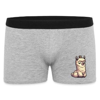 alpaca llama owner alpaca llamas llamas llamas - Men's Boxer Shorts - heather grey - Front