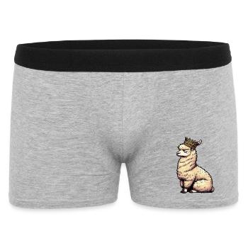 alpaca llama owner alpaca llamas llamas llamas - Men's Boxer Shorts - heather grey - Front