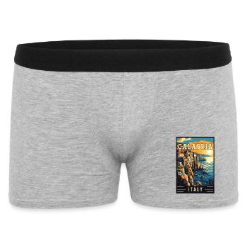 Experience Rustic Beauty of Calabria in Italy - Men's Boxer Shorts - heather grey - Front