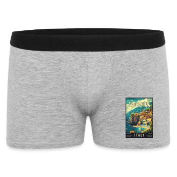 Découvrez la beauté de Taormina en Italie - Boxer Homme - gris chiné - Devant