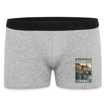 Discover Rennes In France Charming French City - Men's Boxer Shorts - heather grey - Front