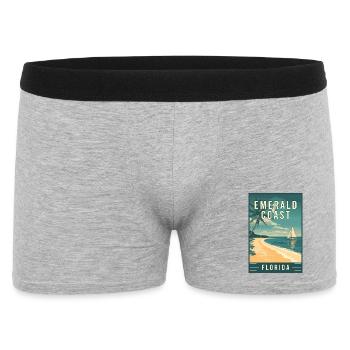 Experience Stunning Emerald Coast in Florida - Men's Boxer Shorts - heather grey - Front