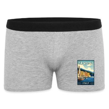 Explore Charming Camogli in Italy - Men's Boxer Shorts - heather grey - Front