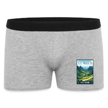 Découvrez les majestueux paysages de Ha Giang au Vietnam - Boxer Homme - gris chiné - Devant