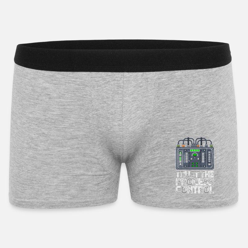 Trust The Process Control Prozessleittechnik - Men's Boxer Shorts - heather grey