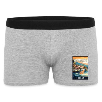 Découvrez des marmaris enchanteurs en Turquie - Boxer Homme - gris chiné - Devant
