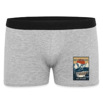 Entdecken Sie die Landschaft von Breckenridge in Colorado - Männer Boxer Shorts - Grau meliert - Vorne