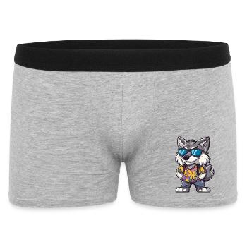 Vacances de Wolf Comic - Boxer Homme - gris chiné - Devant