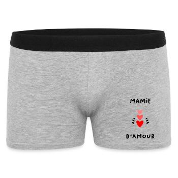 MAMIE. MAMAN. GRAND-MERE. FÊTE DES MÈRES. FÊTE - Boxer Homme - gris chiné - Devant