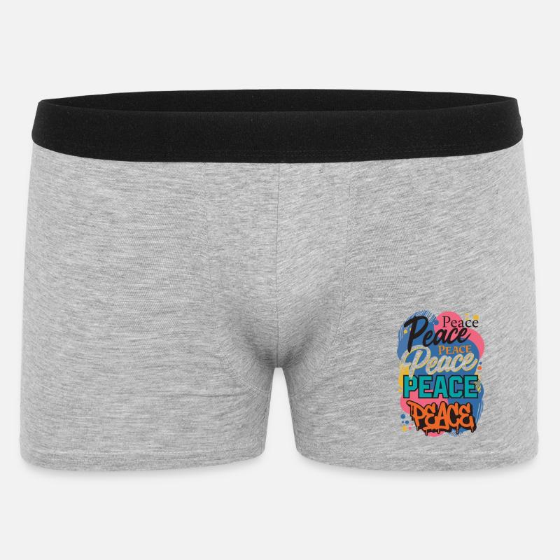 Peace as graffiti - Men's Boxer Shorts - heather grey