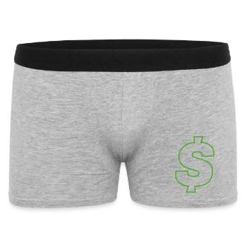 Conception du contour en dollar néon - Boxer Homme - gris chiné - Devant