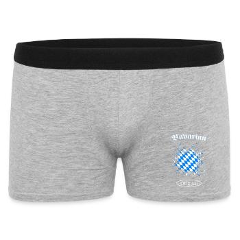Bayern Bayerisches Original Bavaria - Männer Boxer Shorts - Grau meliert - Vorne