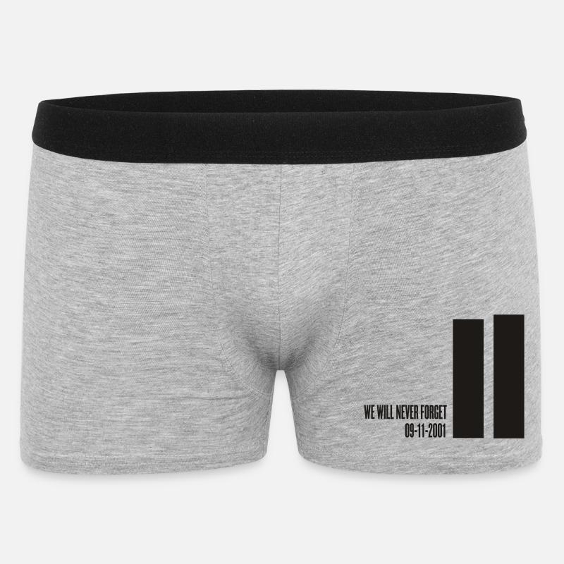 ANGRIFFE 11. September - Männer Boxer Shorts - Grau meliert
