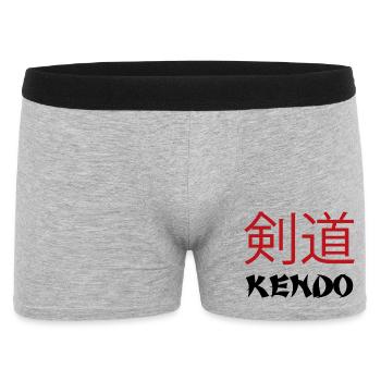 Kendo - Boxer Homme - gris chiné - Devant