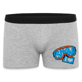 la neige - Boxer Homme - gris chiné - Devant