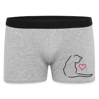 Chat - Boxer Homme - gris chiné - Devant