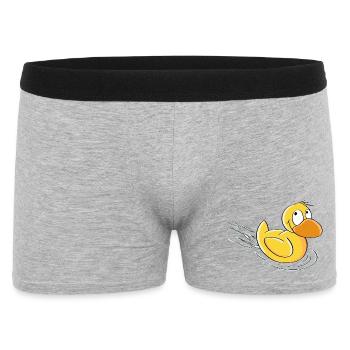 Sweet Swimming Canard - Bande Dessinée - Boxer Homme - gris chiné - Devant