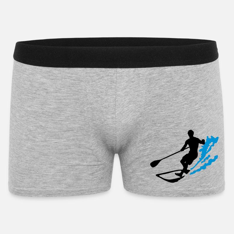 stand up paddling - Männer Boxer Shorts - Grau meliert