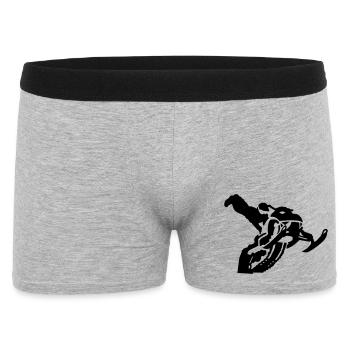 snowmobile stunt - Men's Boxer Shorts - heather grey - Front