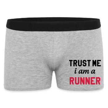 Course à Pied / Running / Jogging / Coureur - Boxer Homme - gris chiné - Devant