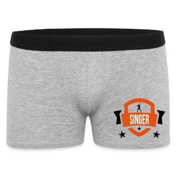 Singer - Sing 🎤 - Men's Boxer Shorts - heather grey - Front