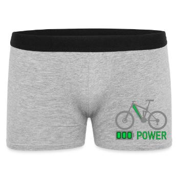 Conception motivante de la puissance du vélo électrique - Boxer Homme - gris chiné - Devant