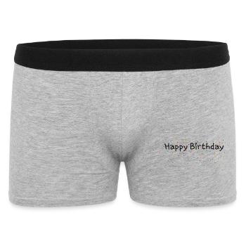 Confetti Happy Birthday - Men's Boxer Shorts - heather grey - Front