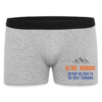 Ultra RunningVictory Belongs to the Most Tenacious - Men's Boxer Shorts - heather grey - Front