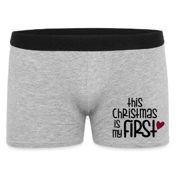 Petits cadeaux pour bébés - Boxer Homme - gris chiné - Devant