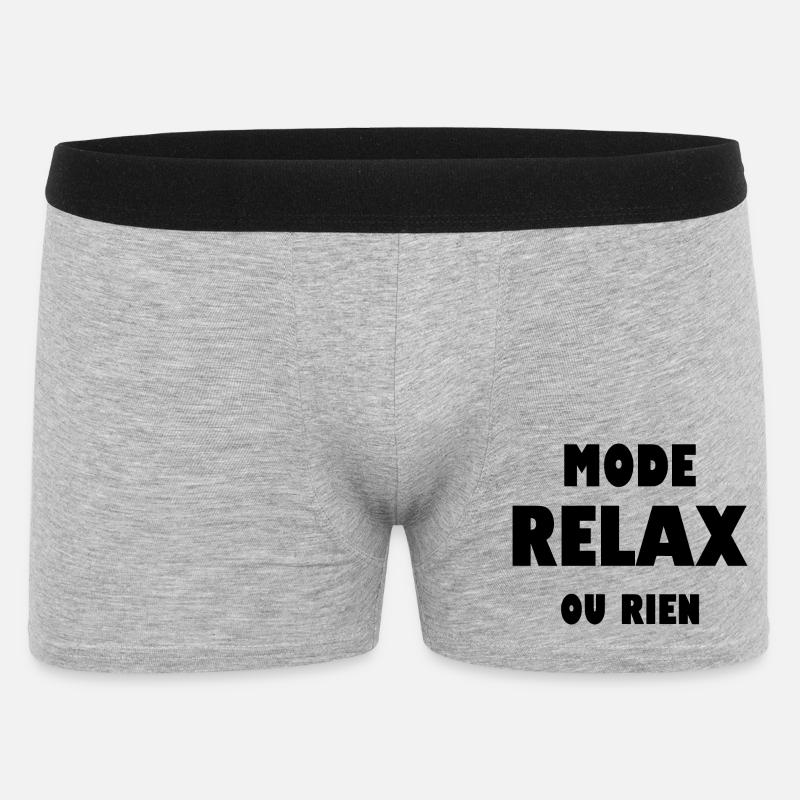 Mode relax ou rien - Boxer Homme - gris chiné