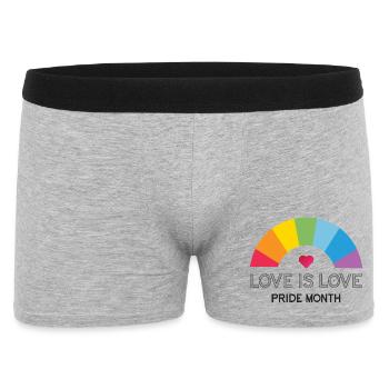 Love is Love. Pride Month. - Men's Boxer Shorts - heather grey - Front