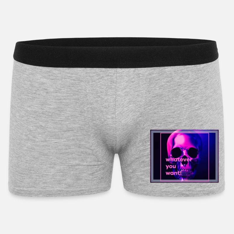Neu neu neu - Männer Boxer Shorts - Grau meliert