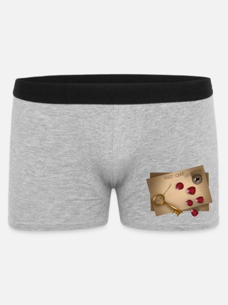 Carte postale : les secrets seront dévoilés - Boxer Homme - gris chiné