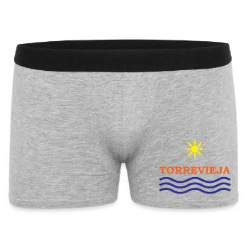 Sun and Waves Torrevieja Design - Men's Boxer Shorts - heather grey - Front