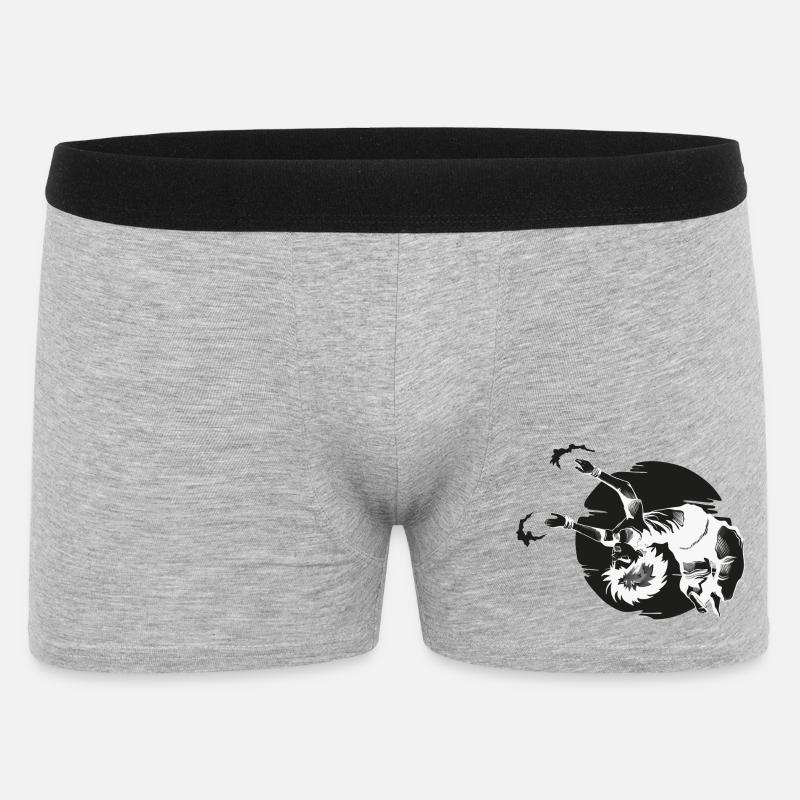 Backflip Anime Manga Figur - black - Männer Boxer Shorts - Grau meliert
