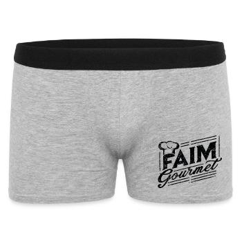 Gourmet Hunger - Foodie - Men's Boxer Shorts - heather grey - Front