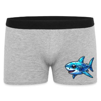 Shark - Men's Boxer Shorts - heather grey - Front
