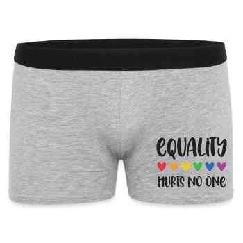 Mois de la fierté LGBT - L’égalité ne fait de mal à personne - Boxer Homme - gris chiné - Devant