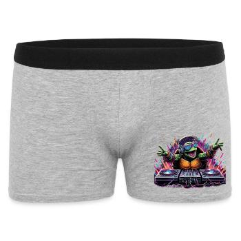 Turtle The DJ Music Gift - Men's Boxer Shorts - heather grey - Front