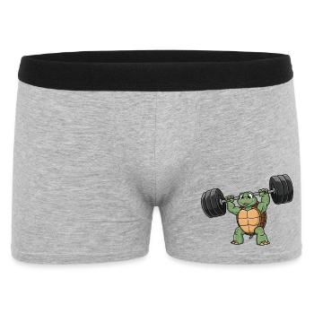 Entraînement d’entraînement avec haltères Strong Turtle Fitness - Boxer Homme - gris chiné - Devant