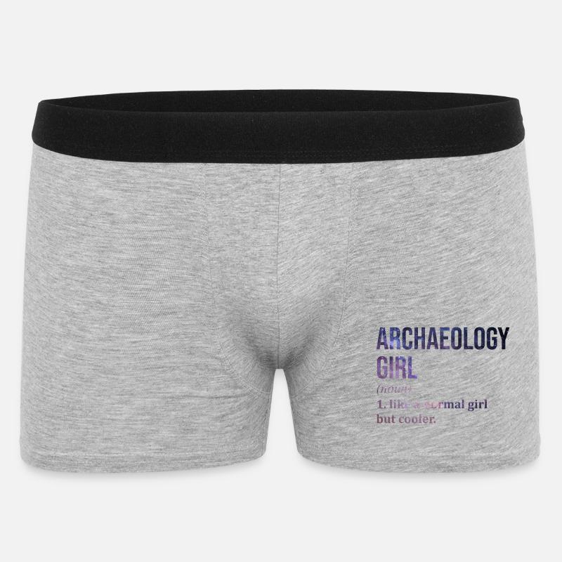 Archäologie - Männer Boxer Shorts - Grau meliert