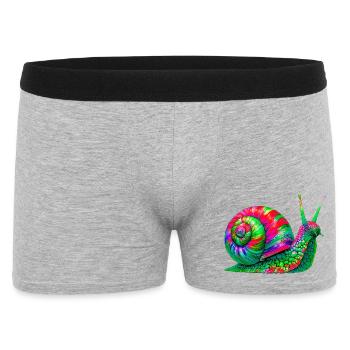 Snail - Men's Boxer Shorts - heather grey - Front