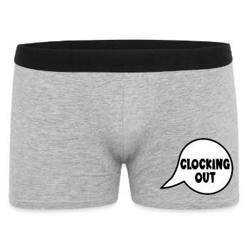 TRAVAIL DE POINTAGE - Boxer Homme - gris chiné - Devant