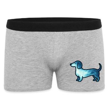 Animal de l’âme et être gardien : Teckel - Boxer Homme - gris chiné - Devant