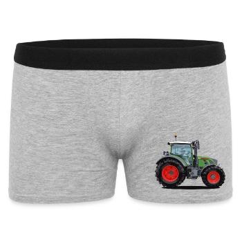 Traktor, den jeder mag - Männer Boxer Shorts - Grau meliert - Vorne