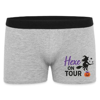 Sorcière en tournée Halloween Design - Boxer Homme - gris chiné - Devant