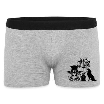 HALLOWEEN - Boxer Homme - gris chiné - Devant