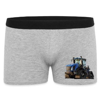Tractor with crawler drive - Men's Boxer Shorts - heather grey - Front